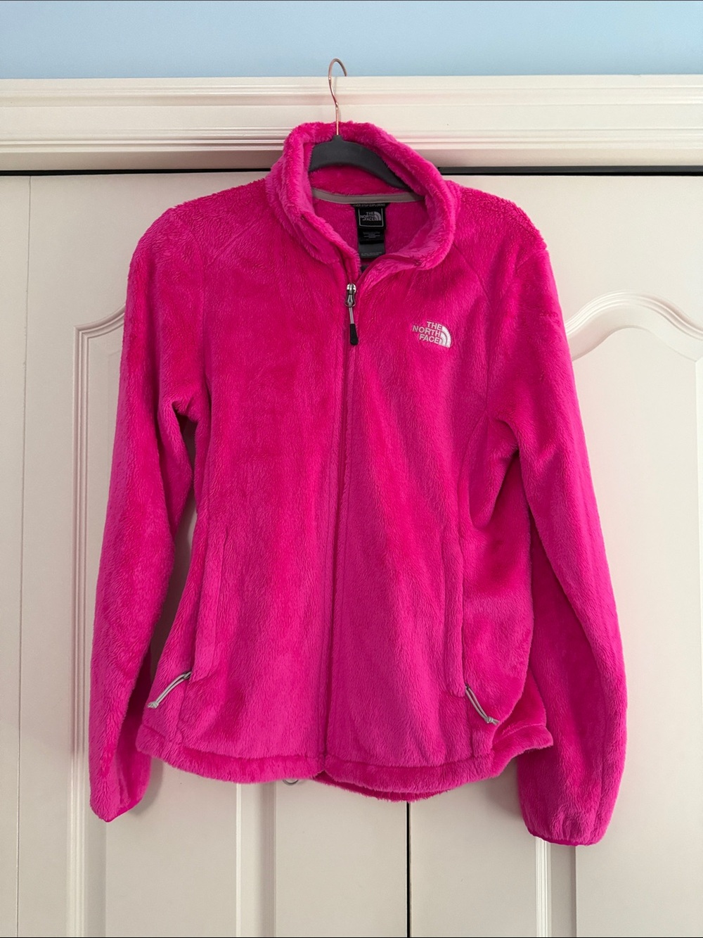 The North Face Bright Pink Fleece Zip Jacket